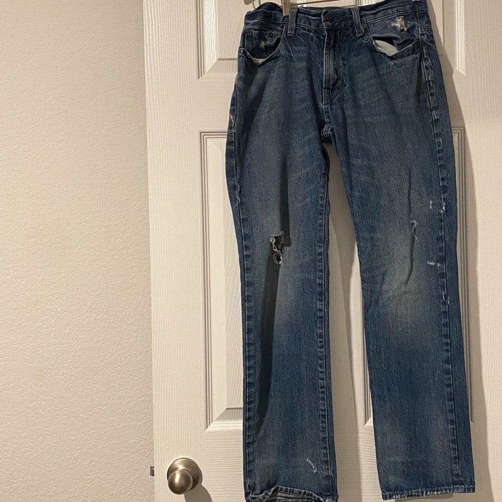 Aeropostale Men's Straight Blue Jeans